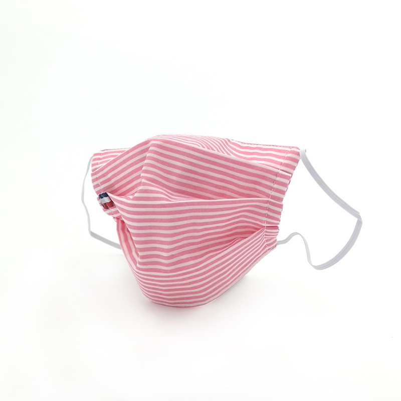 Masque en tissu - masque barrière rose