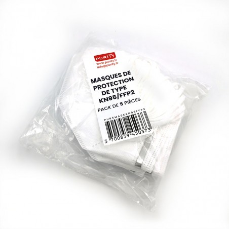 Masques KN95 en pack de cinq