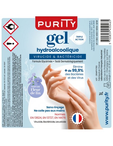 Gel Hydroalcoolique 1 L + Pompe - Prodhex