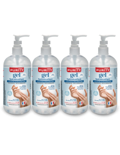 4 Flacons de 500ml - Gel Hydroalcoolique Purity 703 - Sans parfum